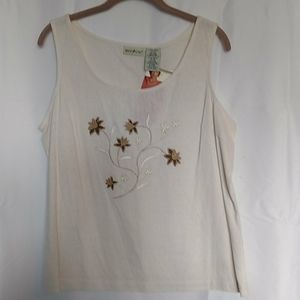 White Stag Linen Sleeveless Tank